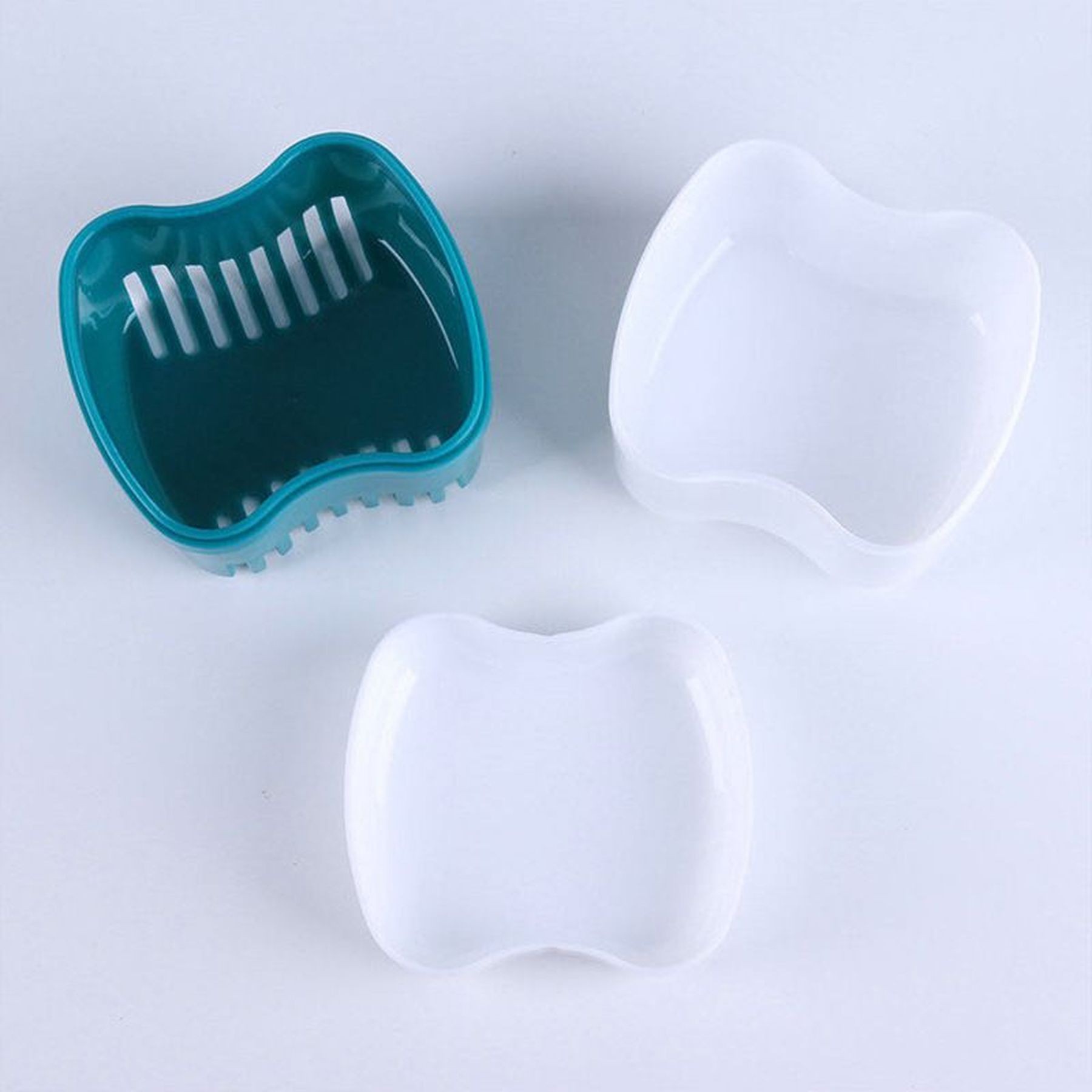 Denture Bath Case With Basket Retainer Soaking Box 14