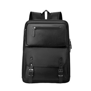 Men Travel PU Waterproof Laptop Backpack 3