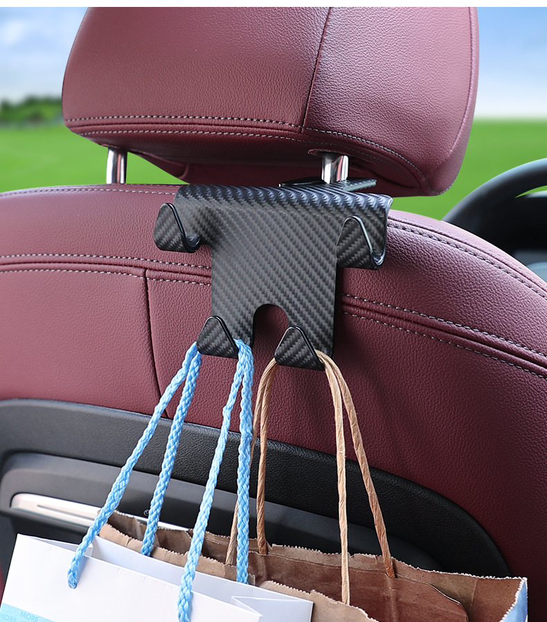 Car Headrest Hooks With Phone Holder 3