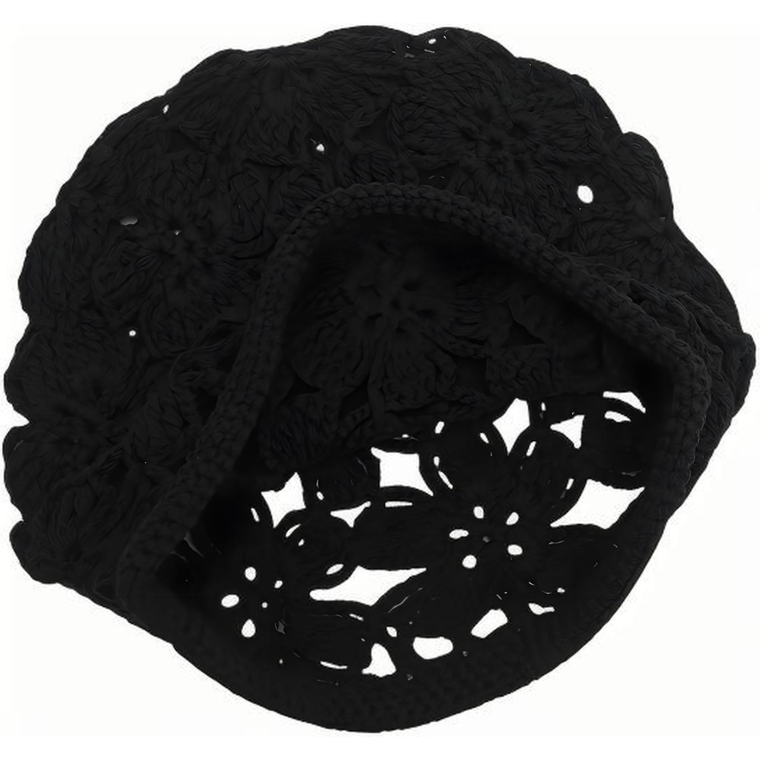 Thin Hollow Wool Knitted Handmade Women's Beanie 6