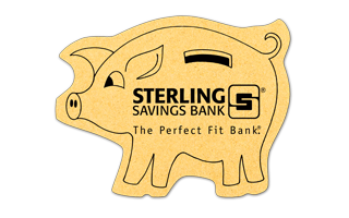 6" Piggy Bank Compressed Sponge 1