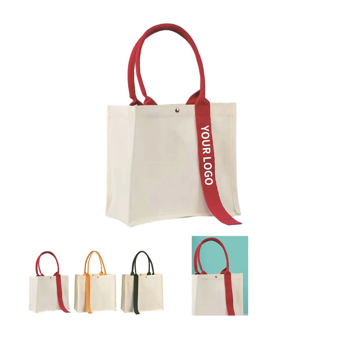 13.8 Inch Tote for Books Groceries or Gifts 4