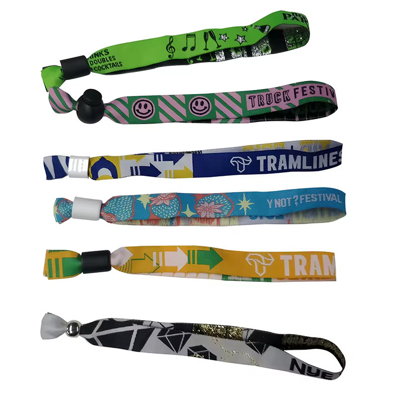 1/2" Sublimated Wristbands W/ Locking Bead 2