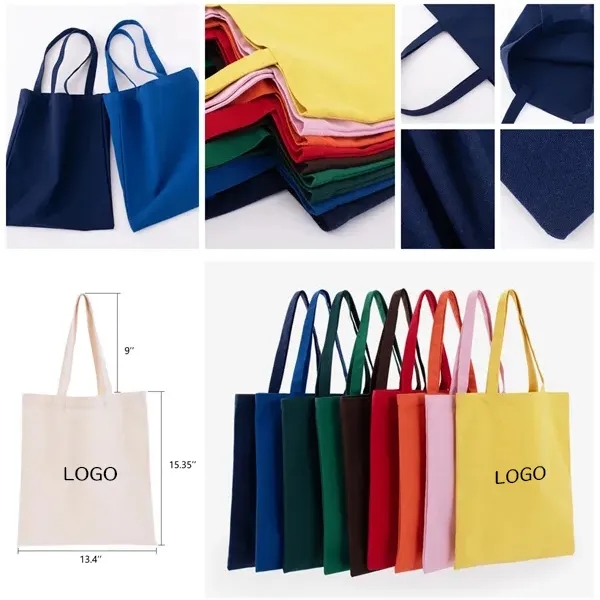 Cotton Tote Bags with Lightweight Medium Size Economical, custom tote bag with logo imprint 3