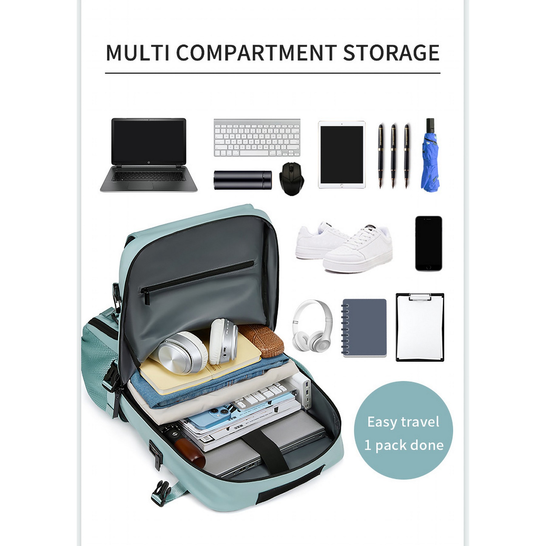Airline Approved Luggage Bag with USB Charging Port 4