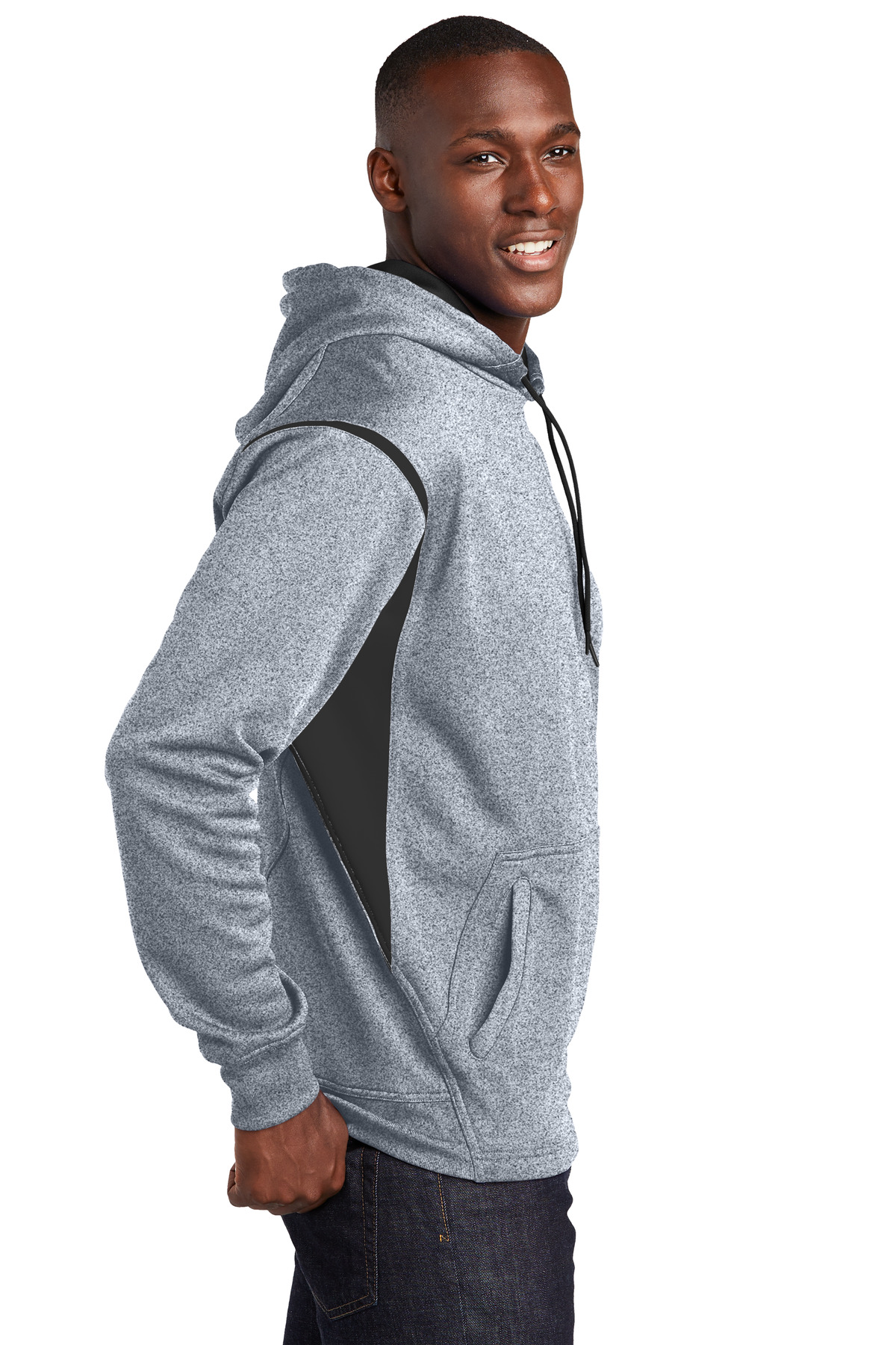 Sport-Tek Tech Fleece Colorblock Hooded Sweatshirt. F246 3