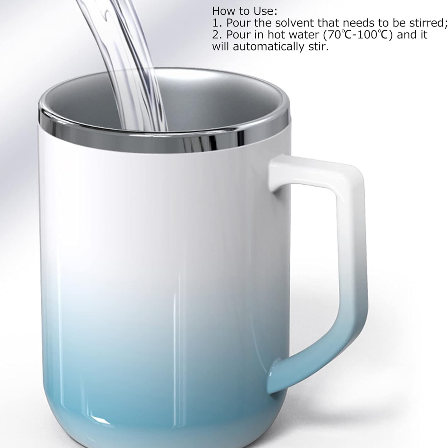 Temperature Differential Automatic Stirring Ceramic Mug 5