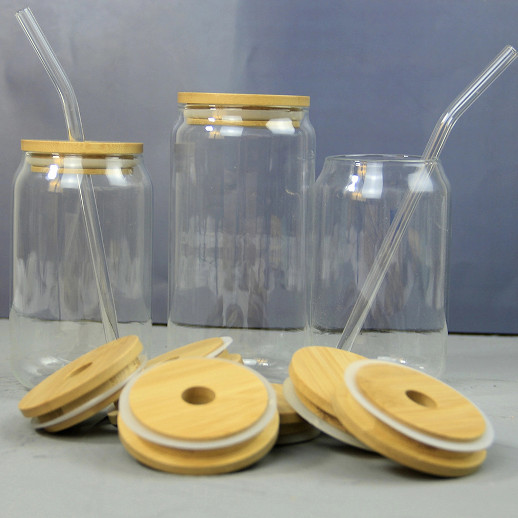 Glass Mason Jar Drink Cup 3