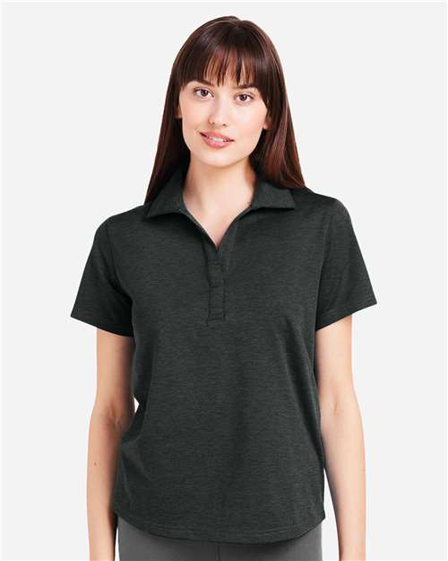 Women's Fairway Marbled Jersey Polo - PDP7058 11