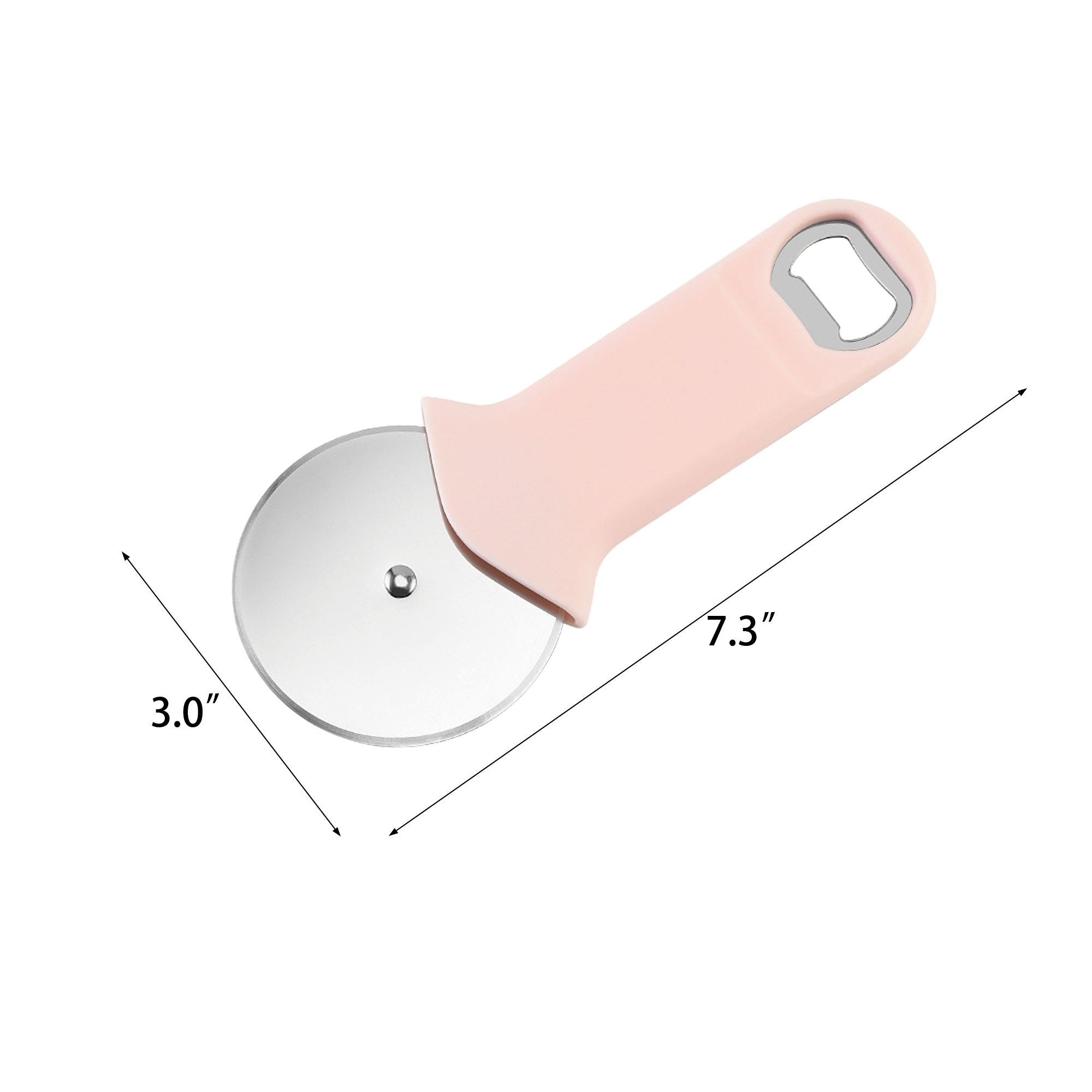 2-in-1 Pizza Cutter with Bottle Opener 3