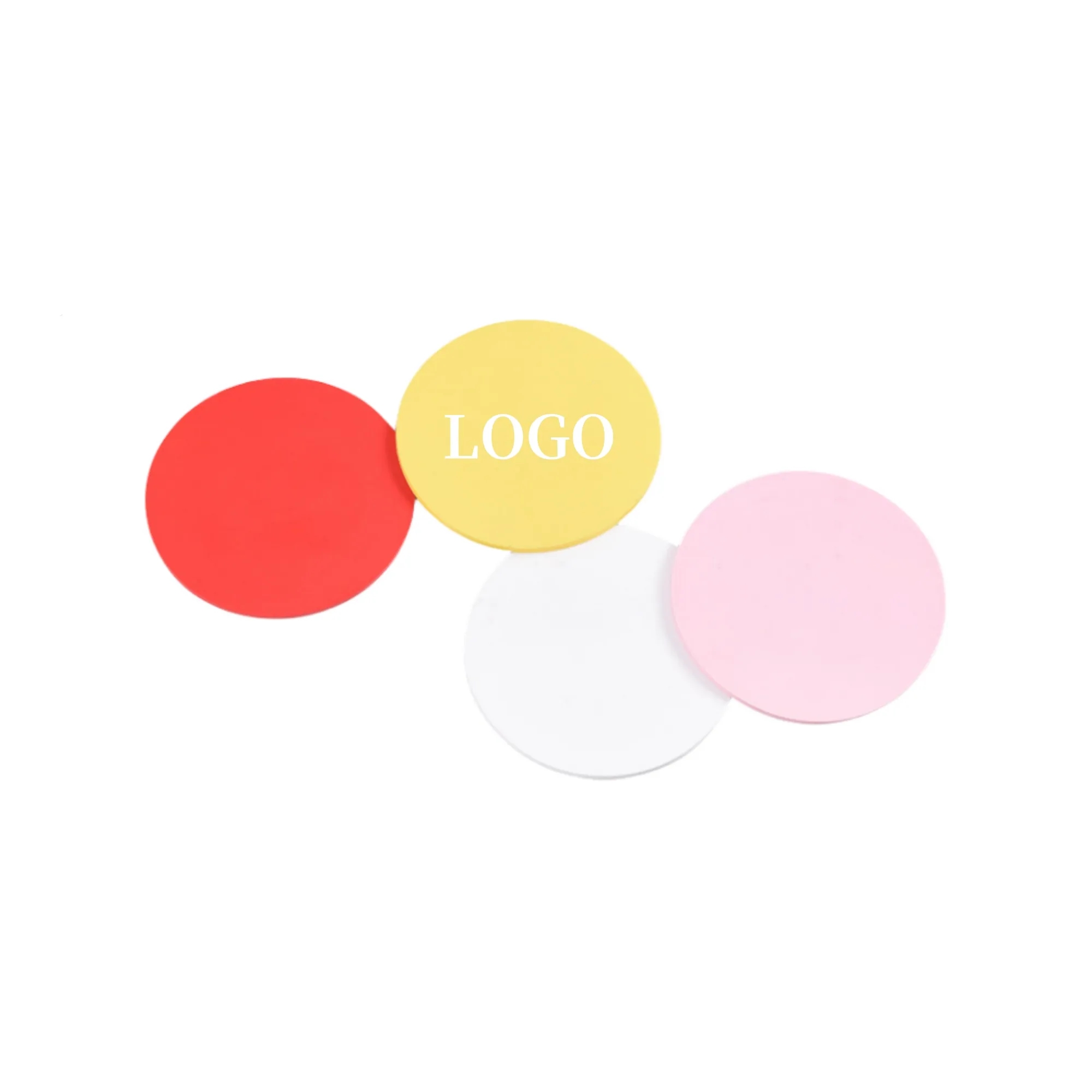 Custom Round Soft Leather Coaster For Drinks 2