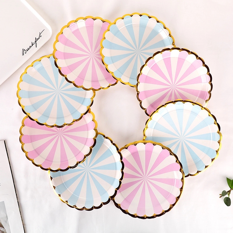 7" / 9" Disposable Party Picnic Salad Dessert Paper Plate 10