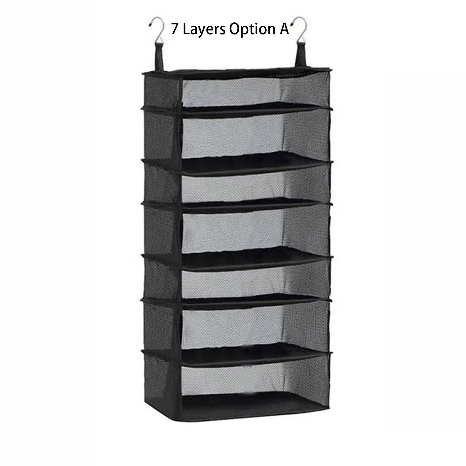 3/5/7-Layer Hanging Organizer - Foldable Mesh Storage Bag 9