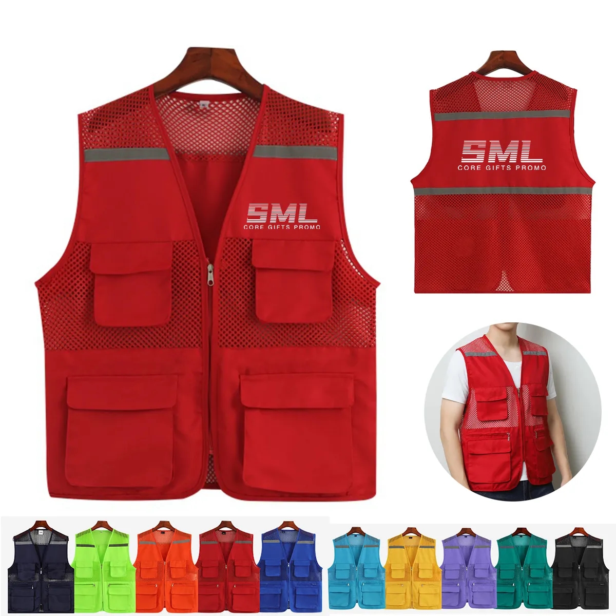 Reflective Safety Vest with Pouch 3