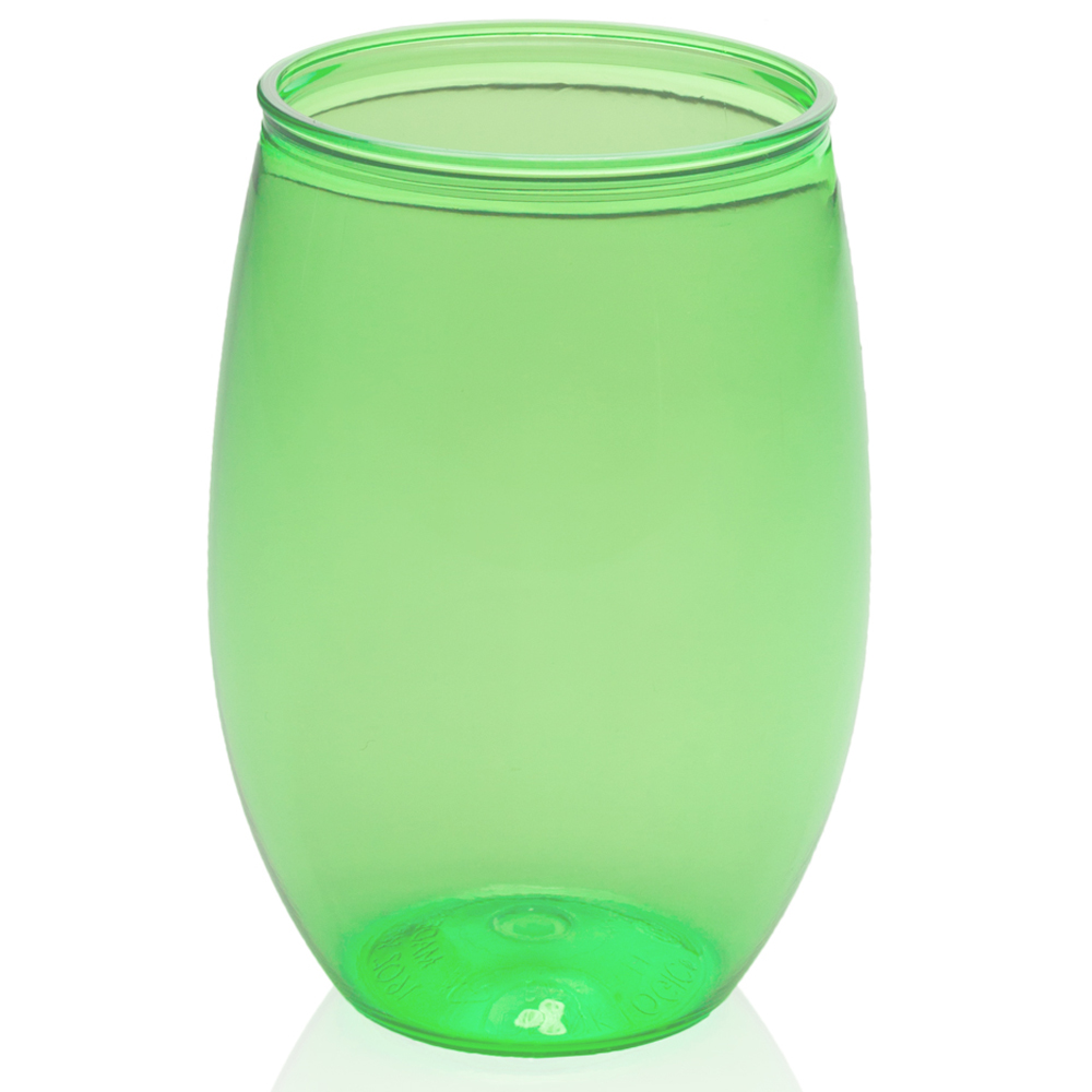 16 oz. Plastic Stemless Wine Glasses 13