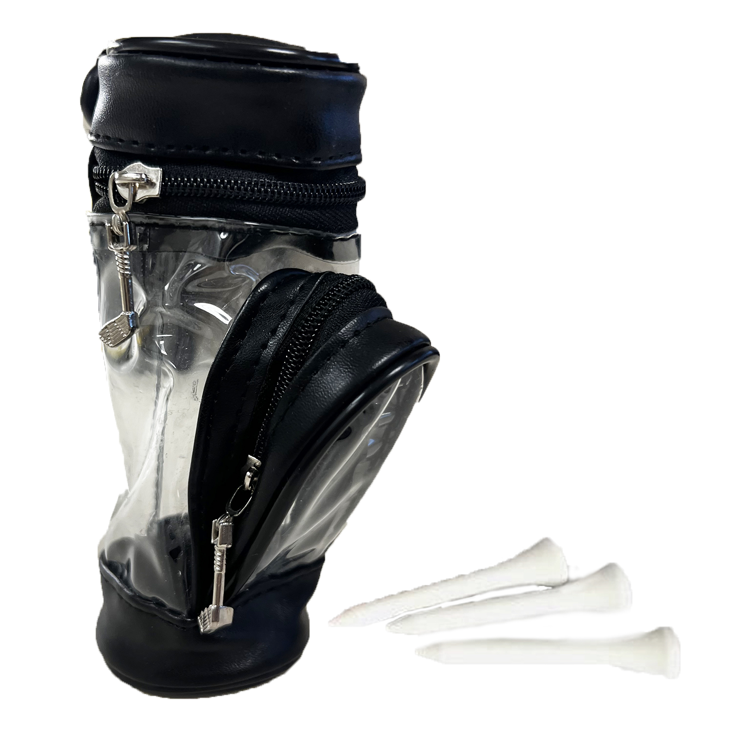 Golf Tees & PU Leather Bag Gift Set 1