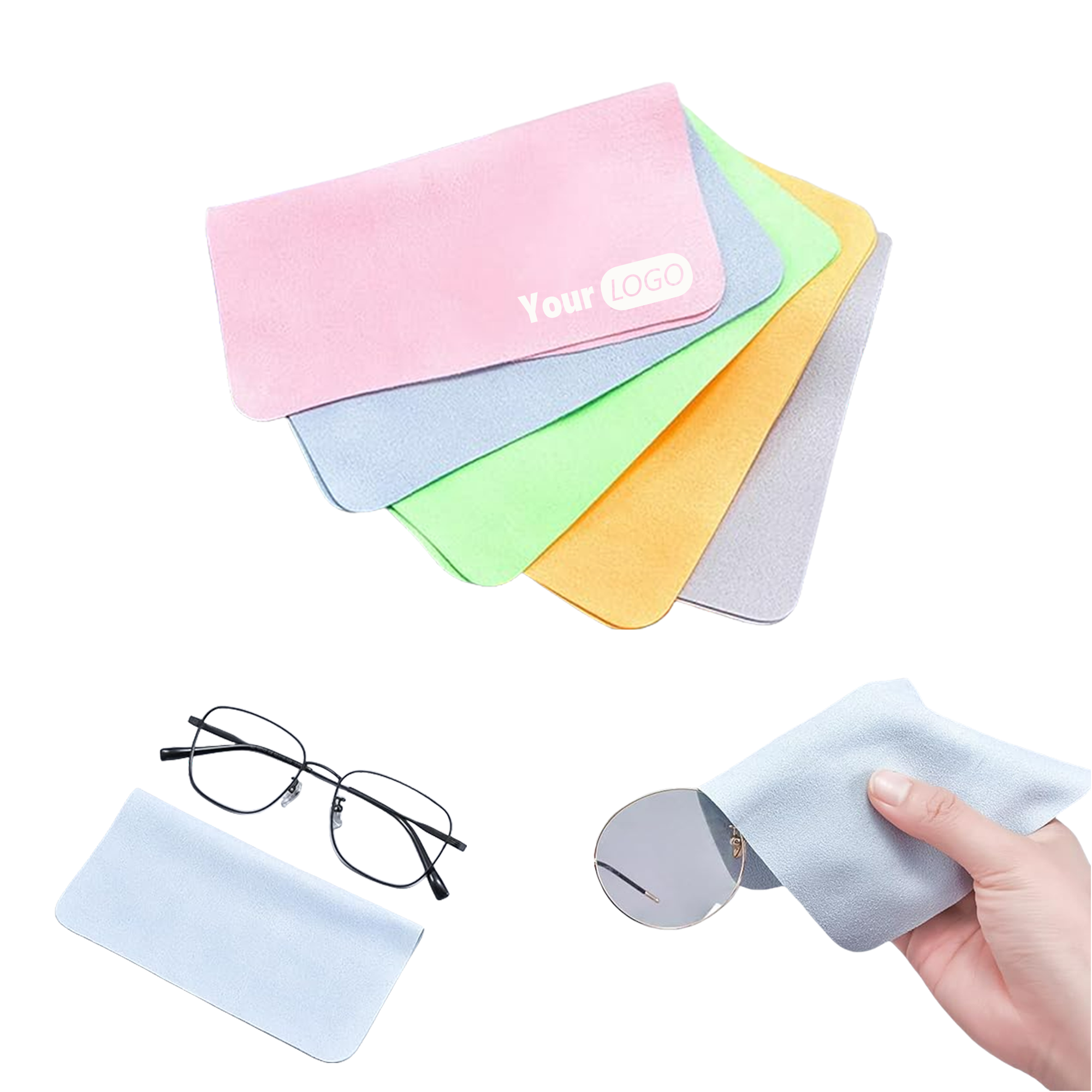 Soft Suede Eyeglass Cleaning Cloth MOQ50 3