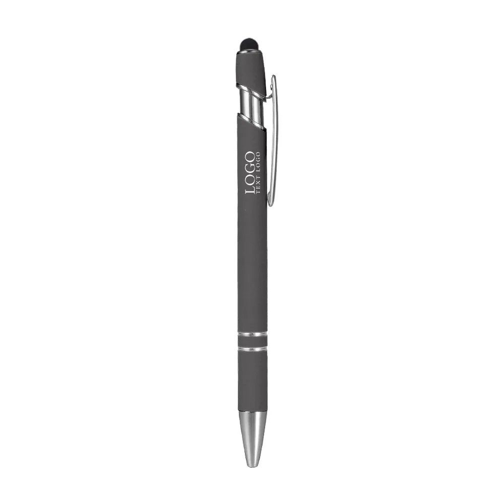 Custom Rubber Coated Stylus Ballpoint Pen 5