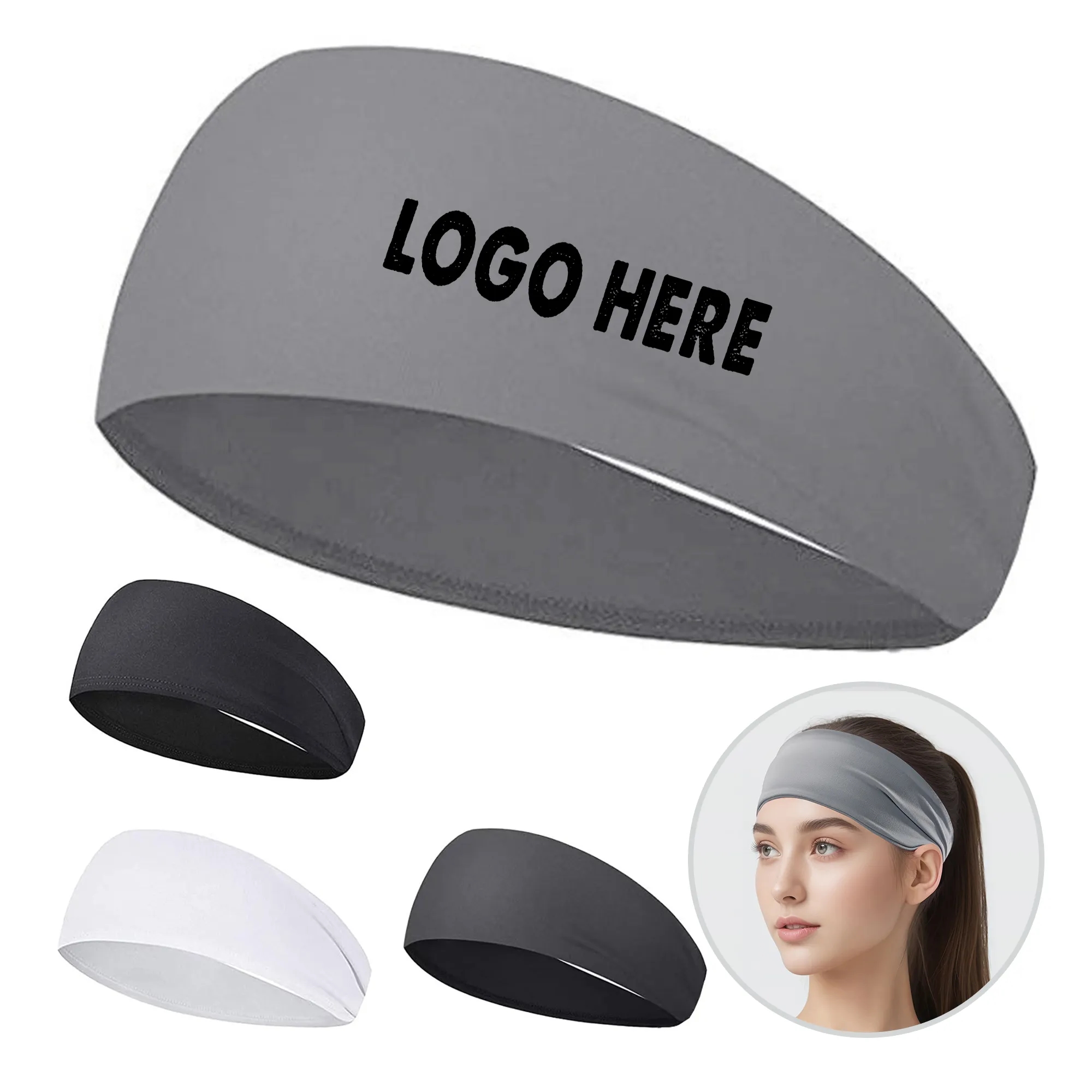 High Elastic Moisture Wicking Sports Headband 3