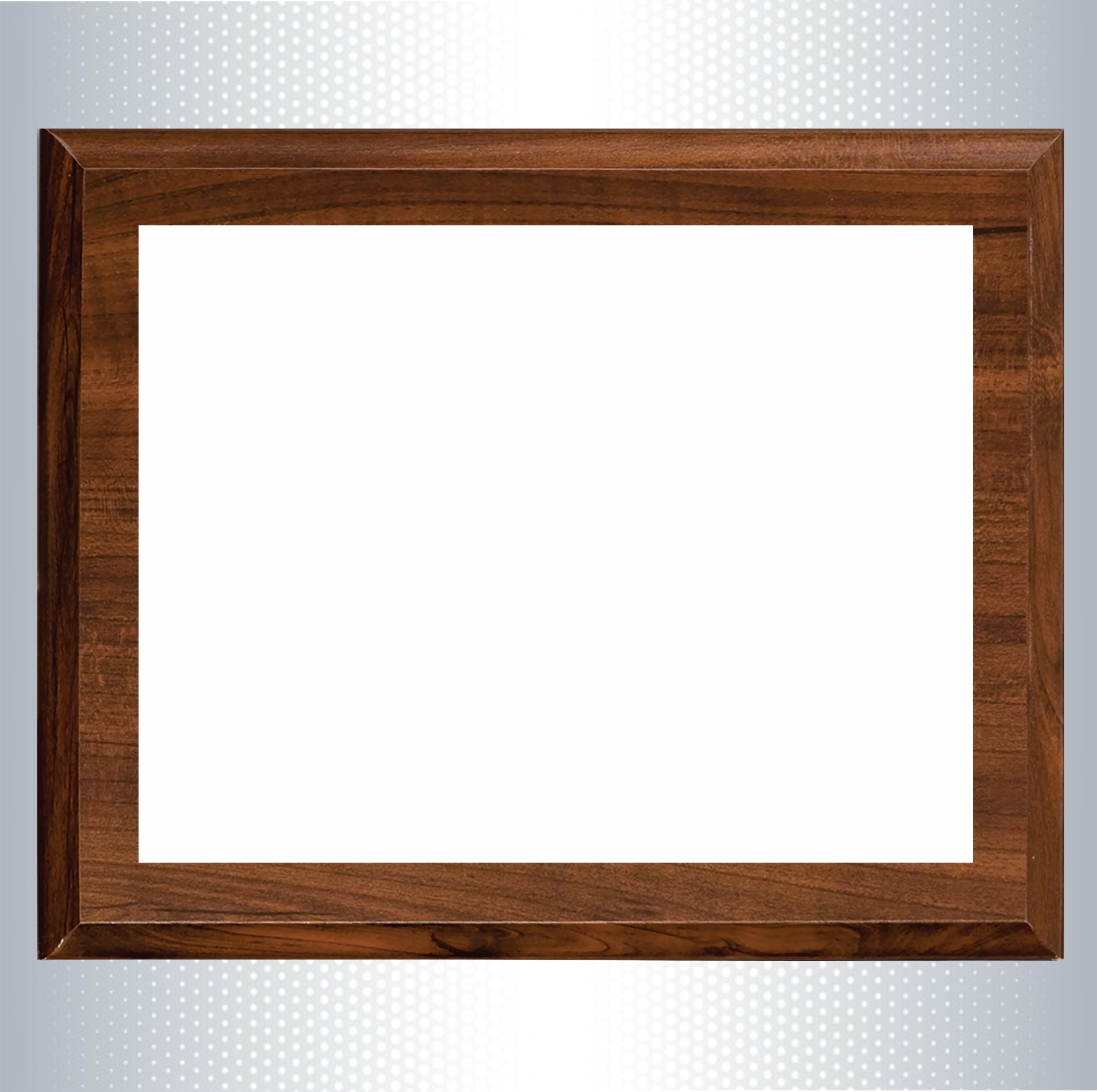 Cherry Finish Wood Plaque w/Full Color Sublimated Plate 10