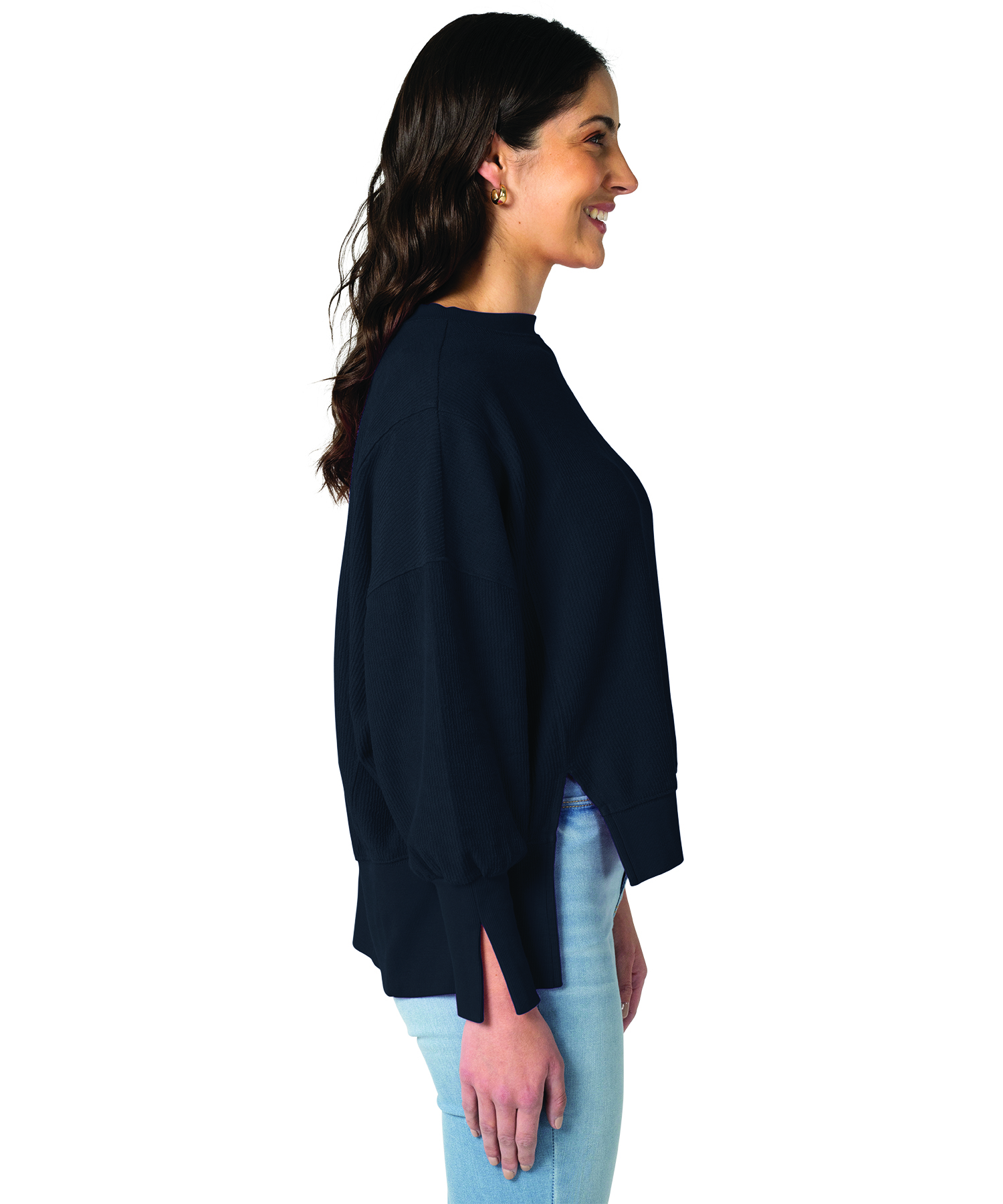 Women's Camden Spliced Crew Neck Sweatshirt 82