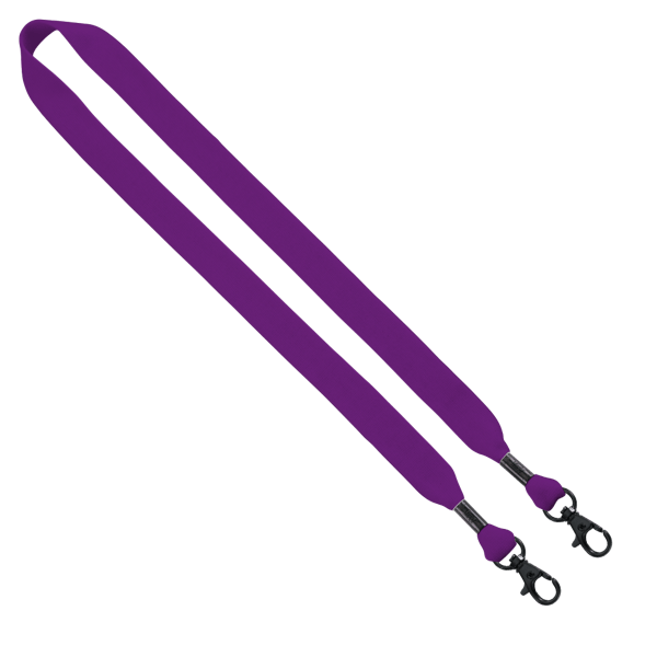 3/4" Cotton Double Lobster Clip Lanyard 43