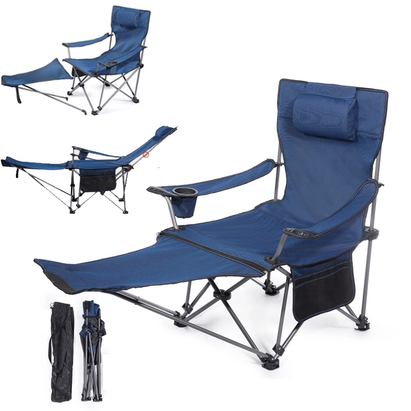 Folding Camping Chair With Footrest 2