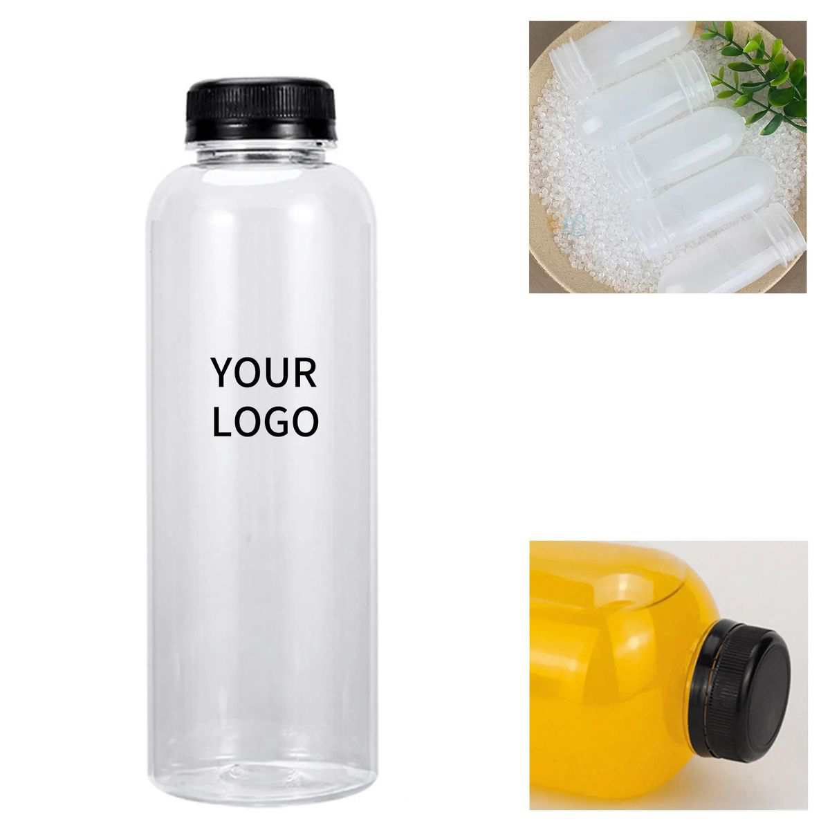 12Oz Transparent Plastic Drinking Bottle 3