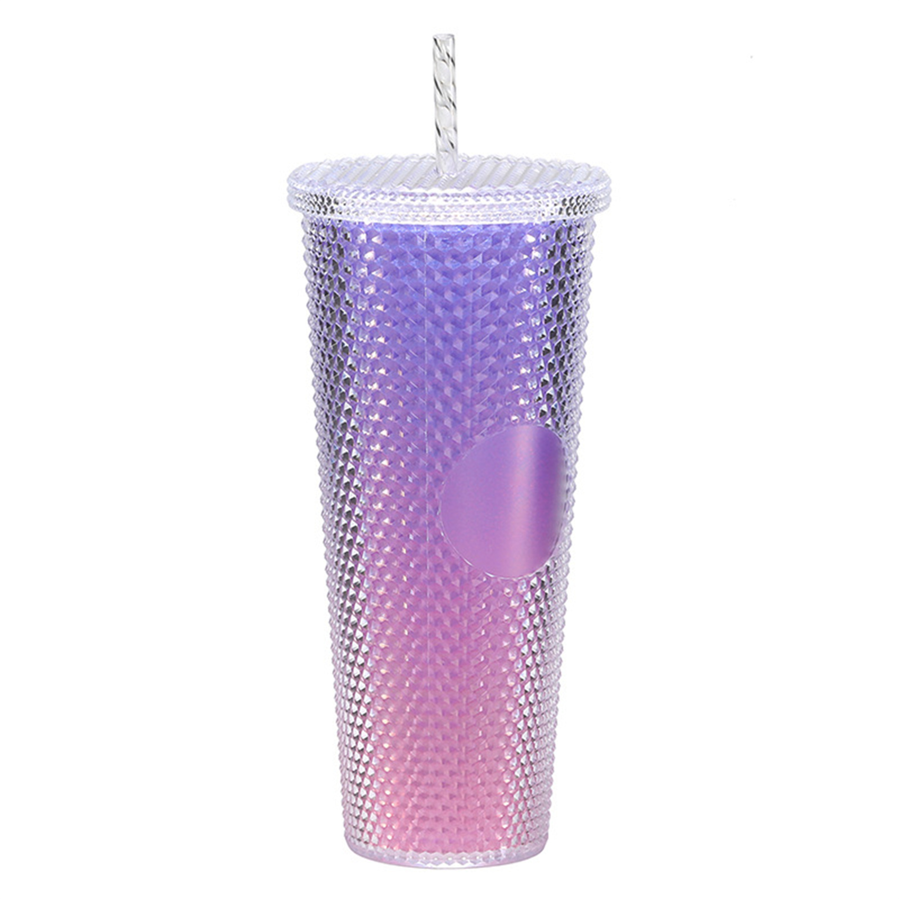 24oz Plastic Durian Cup with Straw 23