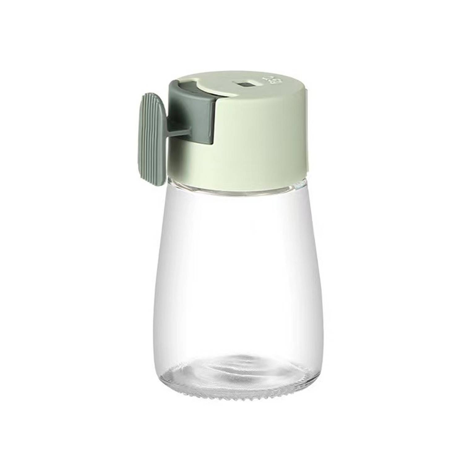 6oz Press-Type Glass Salt Shaker Precise Seasoning Dispenser 12