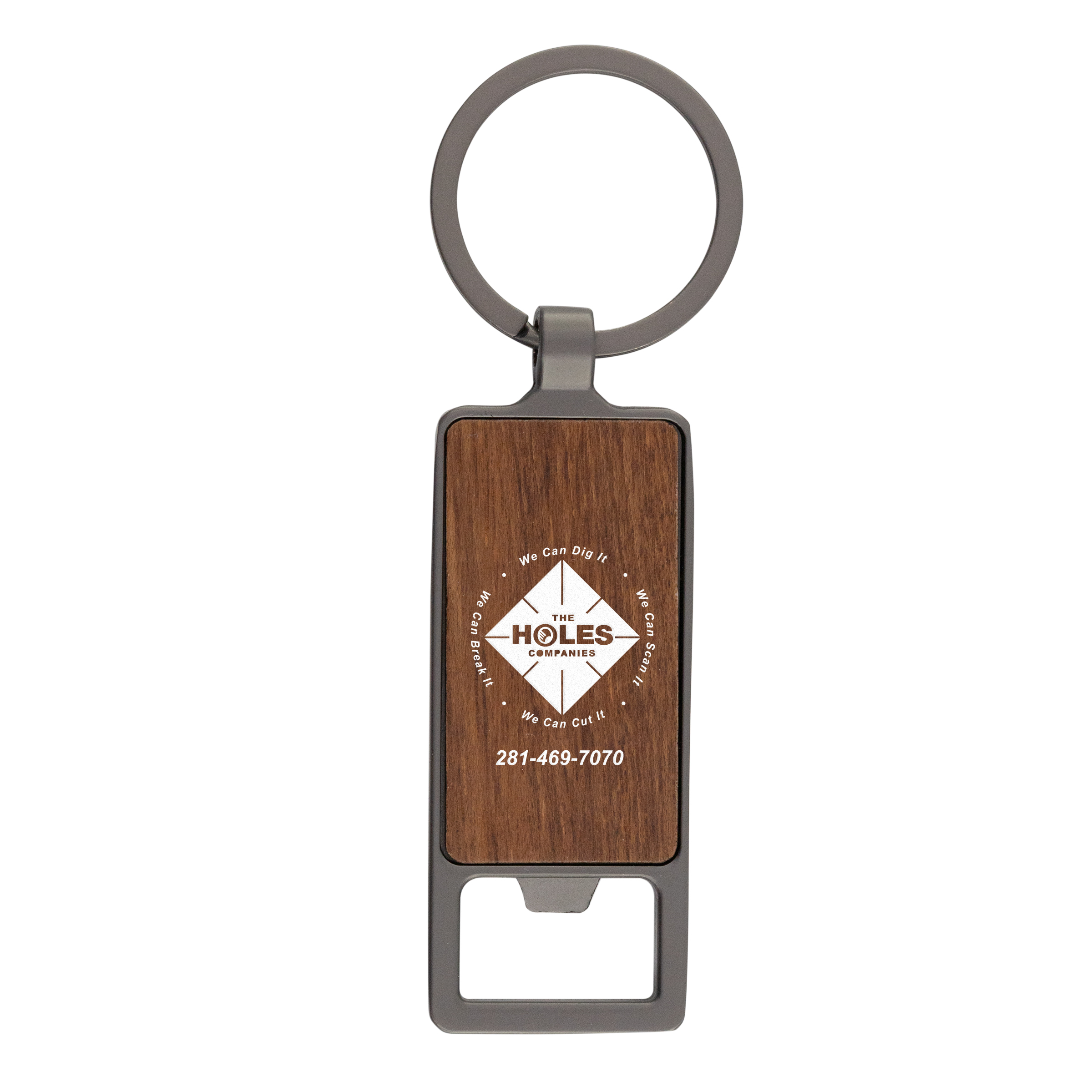 Wood Inlay Keytag with Bottle Opener 3