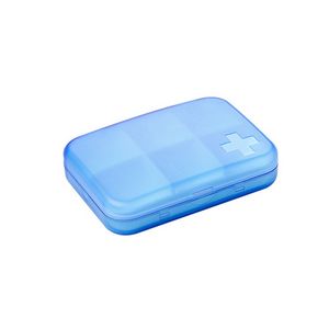 6 Compartment Cross Pill Case Tablet Box Organizer 4