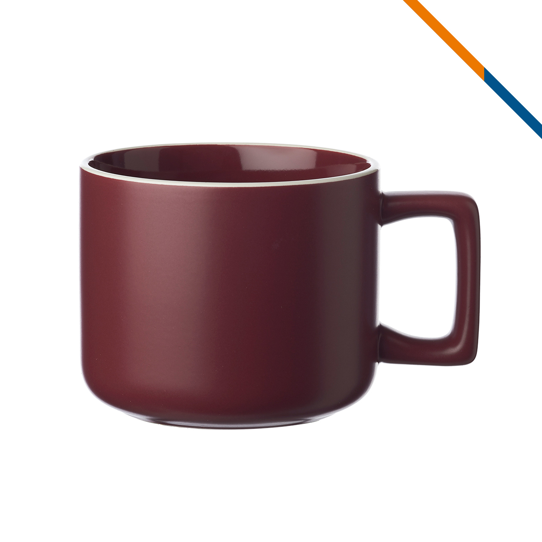 Yvette Latte Ceramic Mug - 14 OZ. 8