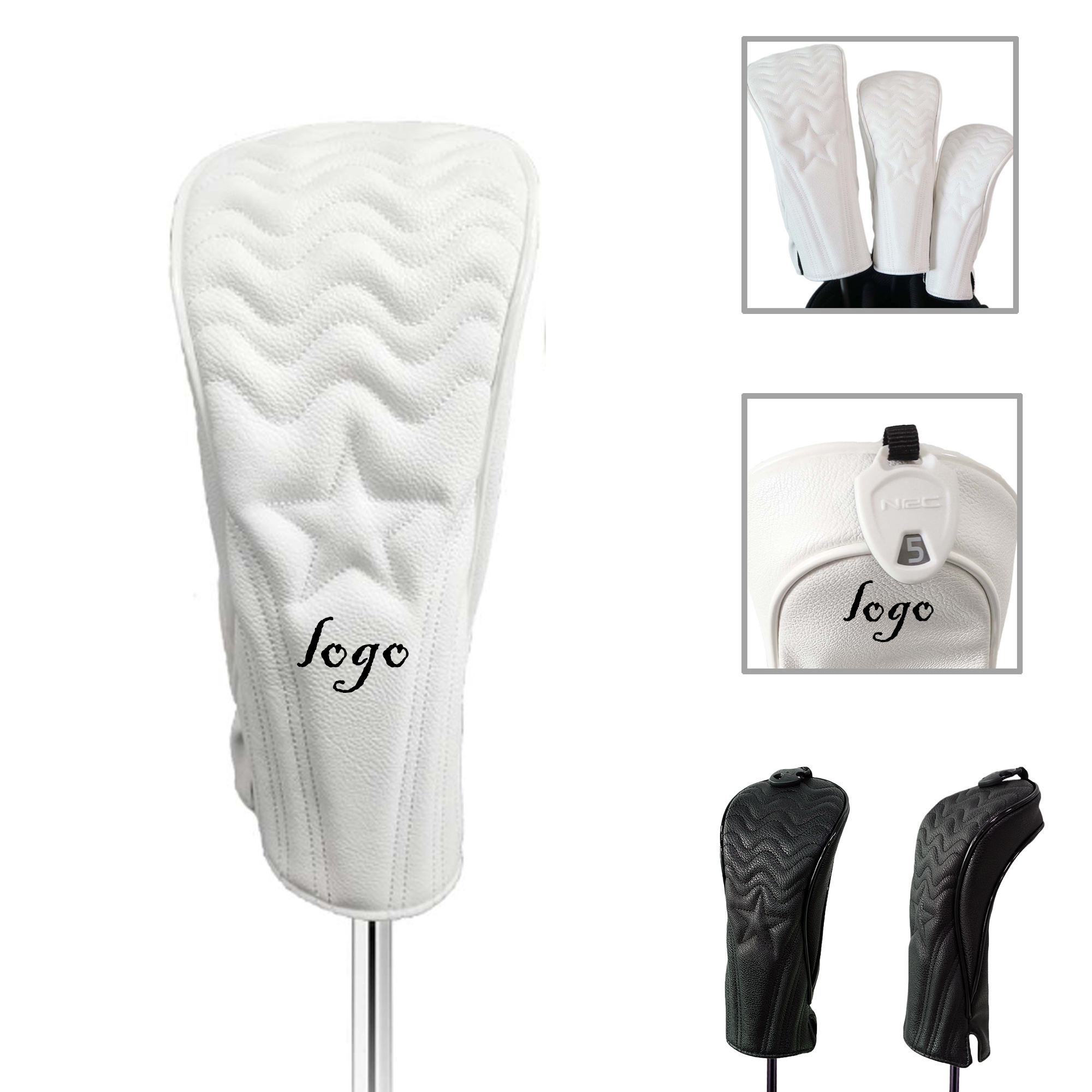 MOQ50 Adjustable Numbered Golf Club Protectors 3