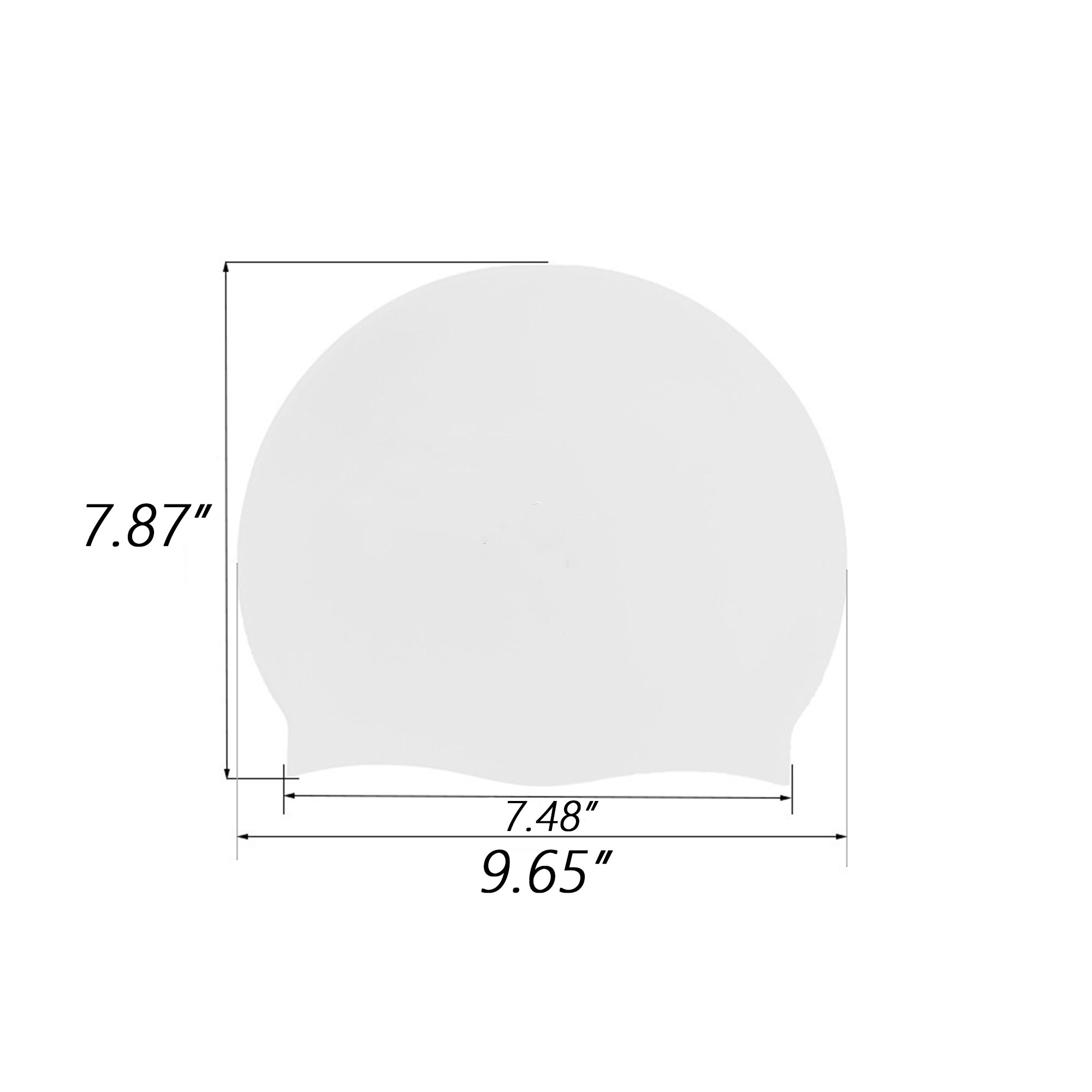 High Elasticity Waterproof Silicone Swimming Cap 6