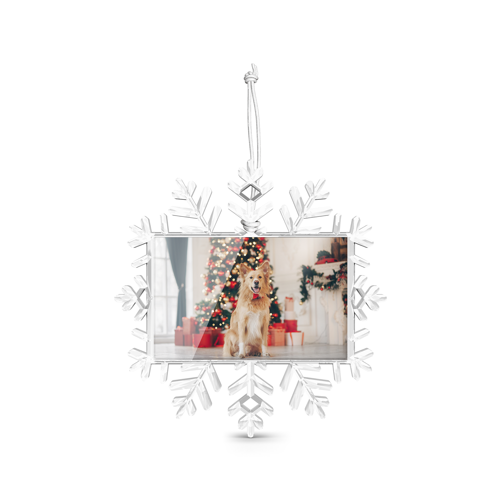 Custom Snowflake Ornaments – Personalized Clear Photo Decorations for Holiday Gifting 5