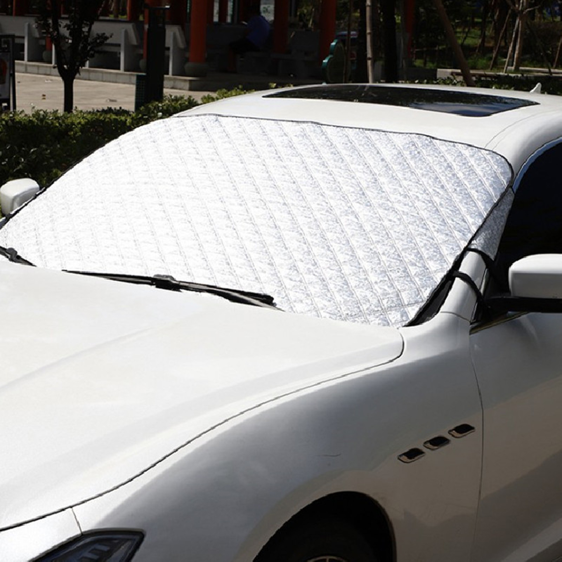Snow Windshield Cover With Magnets 2