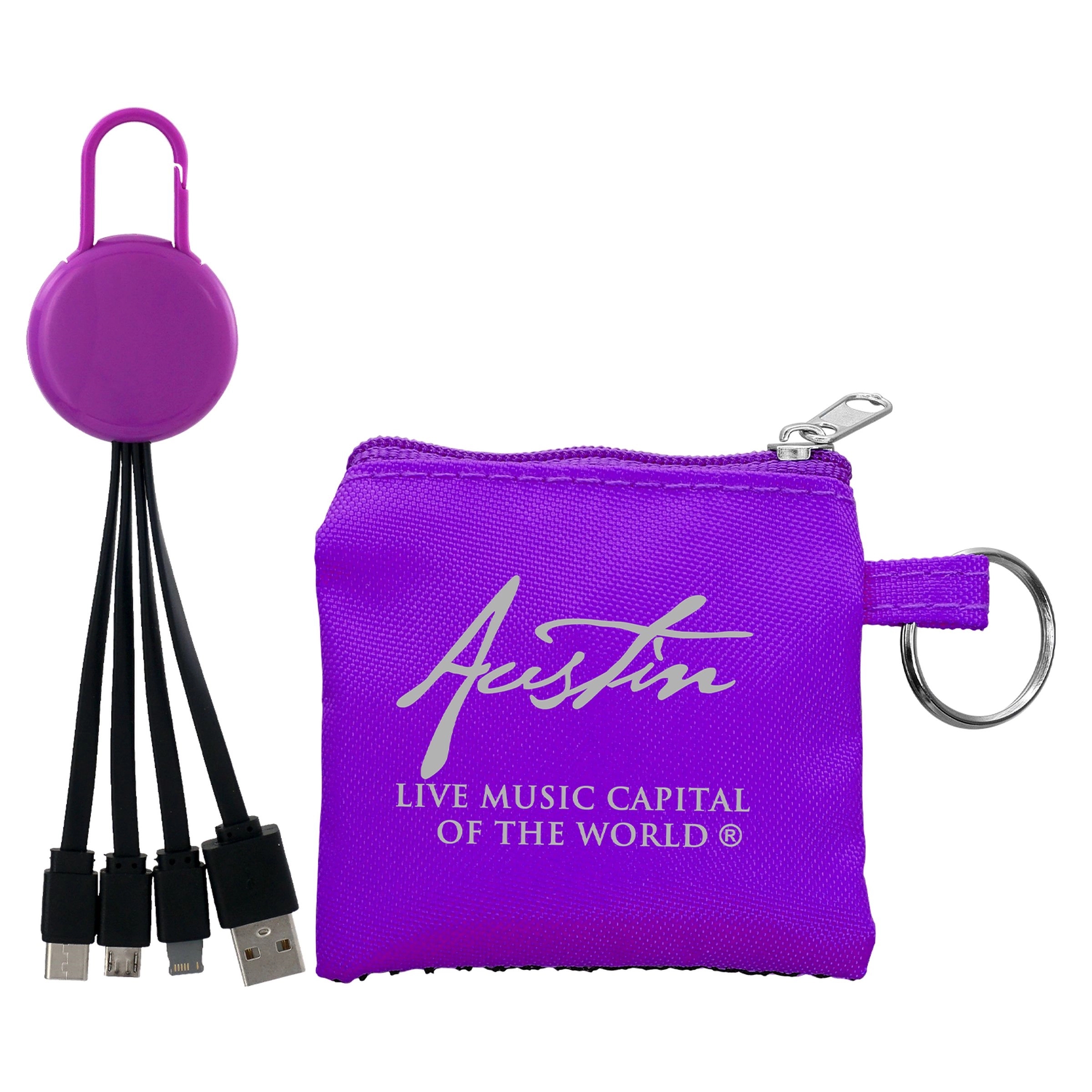 Sporty Colorful Clip Cable Set 4