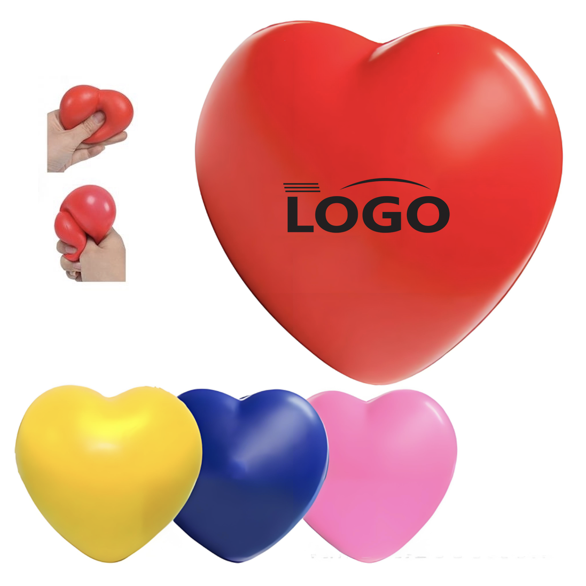PU Heart-Shaped Stress Relief Ball 1