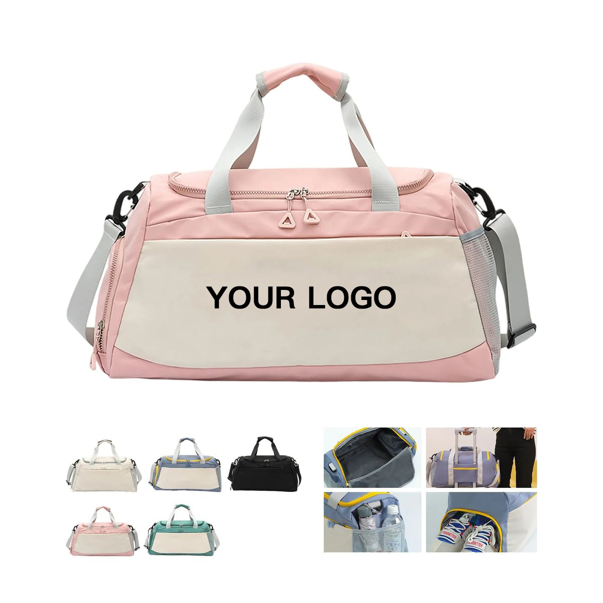 Oxford Sports Tote with Water Resistant Polyester Lining 5