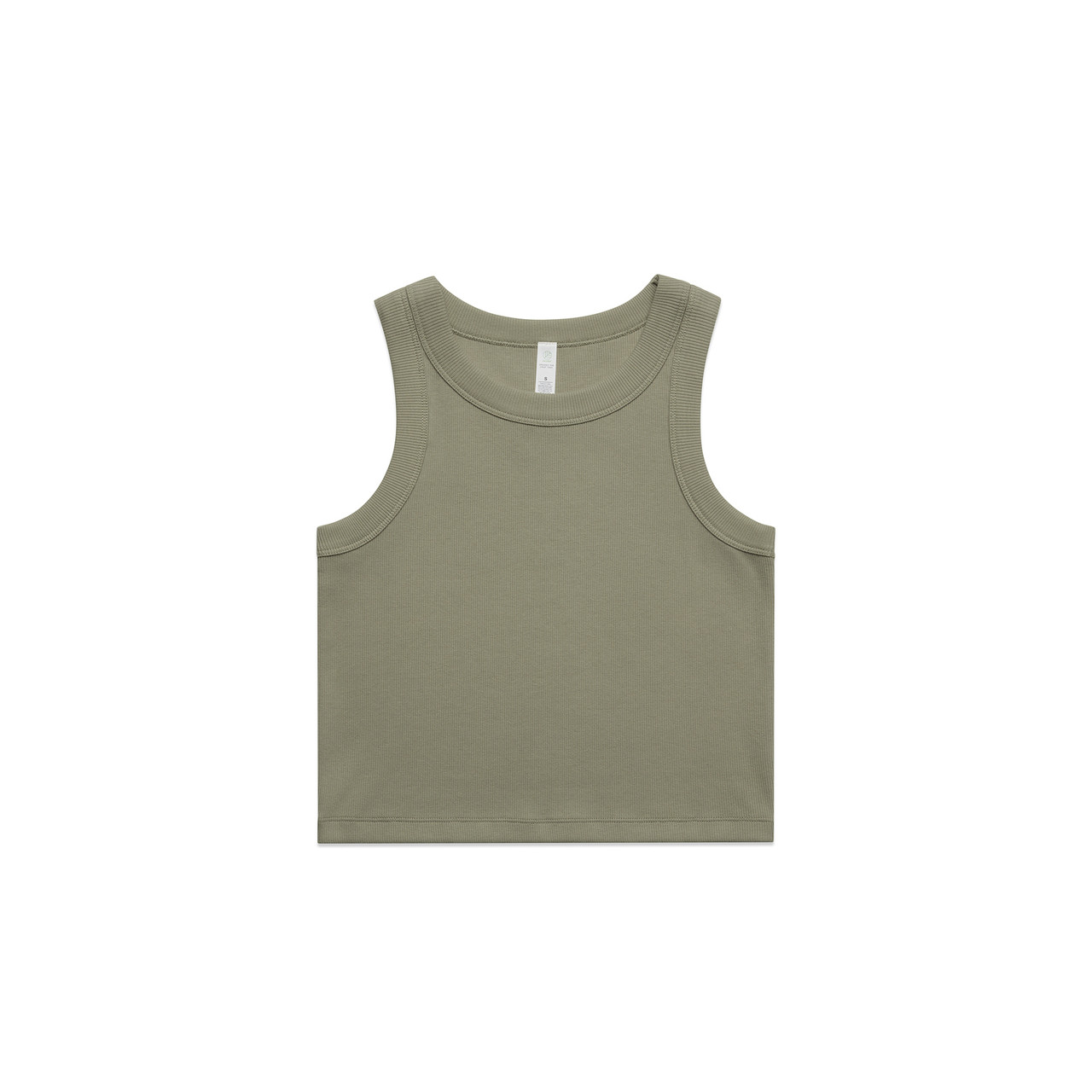 Wo's Organic Rib Crop Tank | 4064G 30