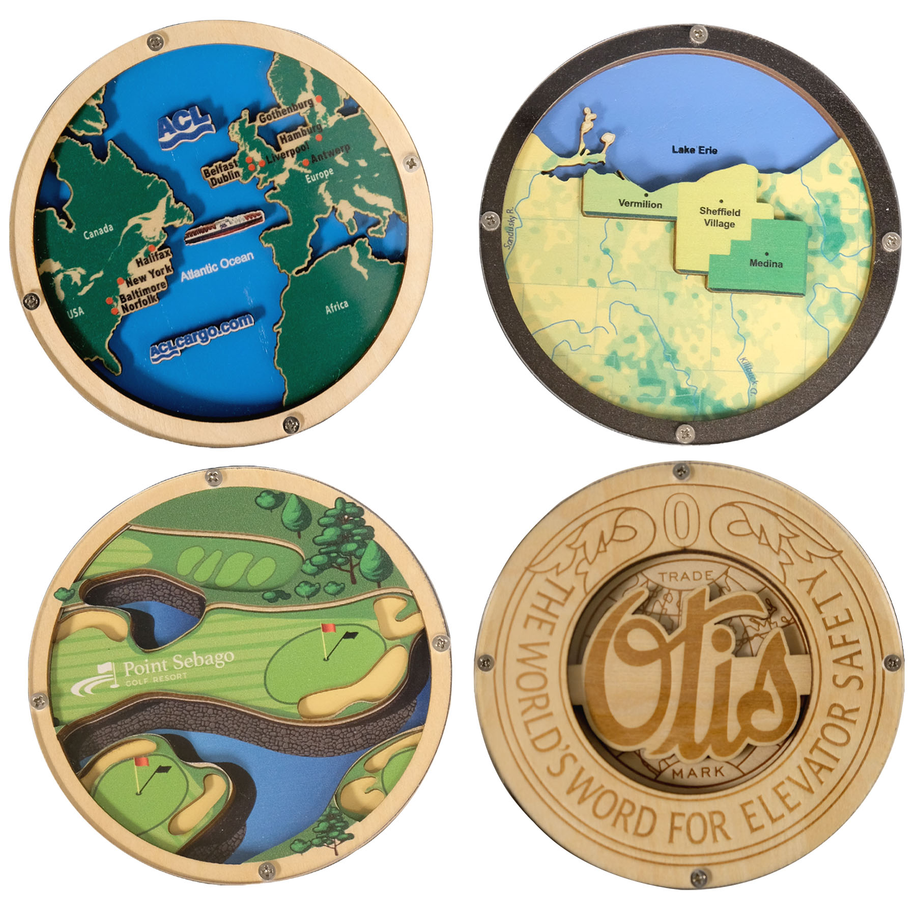 Layered Wood Coaster 14