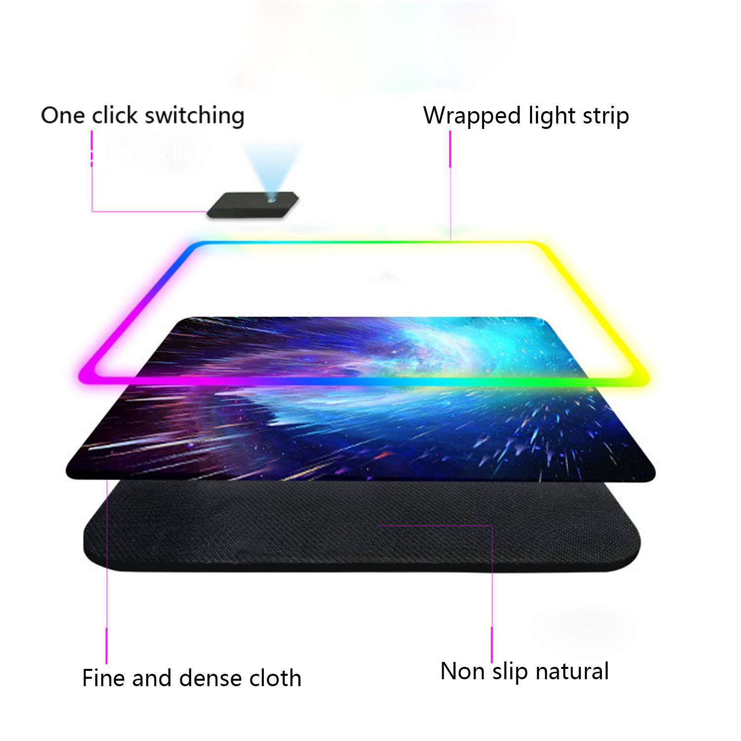 Atmosphere Light LED Glow Mouse Pad 8