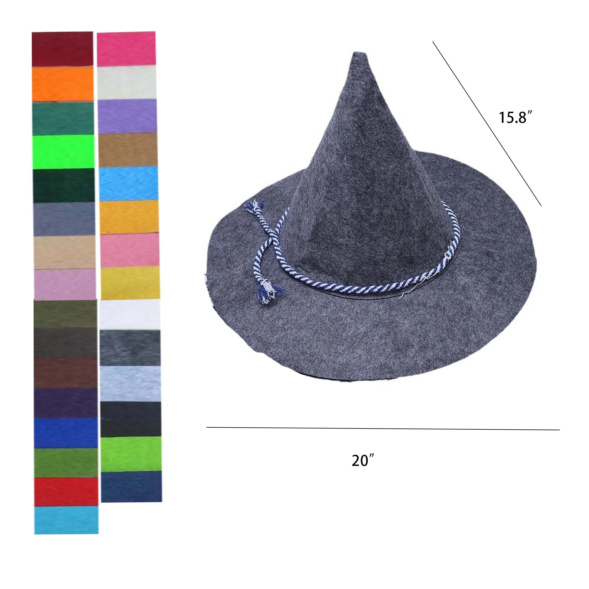 Felt Hat With Pointed Horns 1