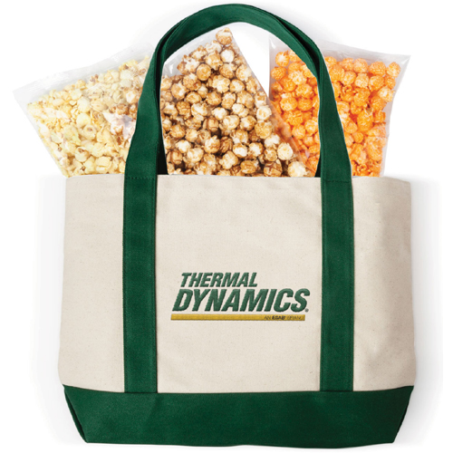 Snack On The Beach Embroidered Canvas Boat Tote Gift Set 1
