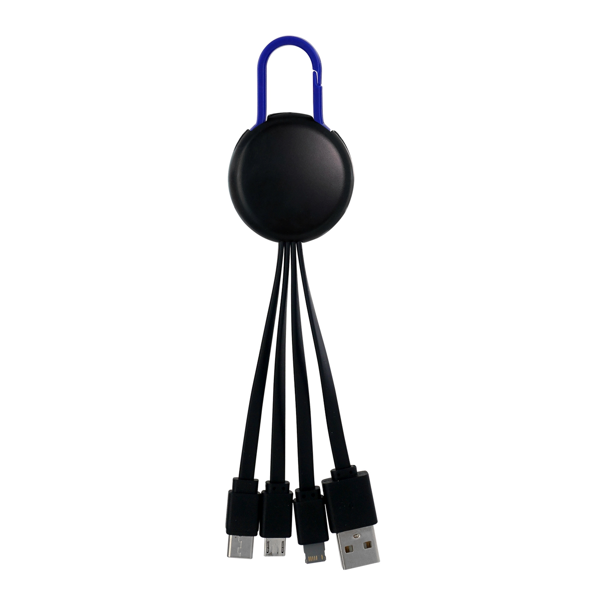 BLACK COLORFUL CLIP 3 IN 1 CHARGING CABLE 22