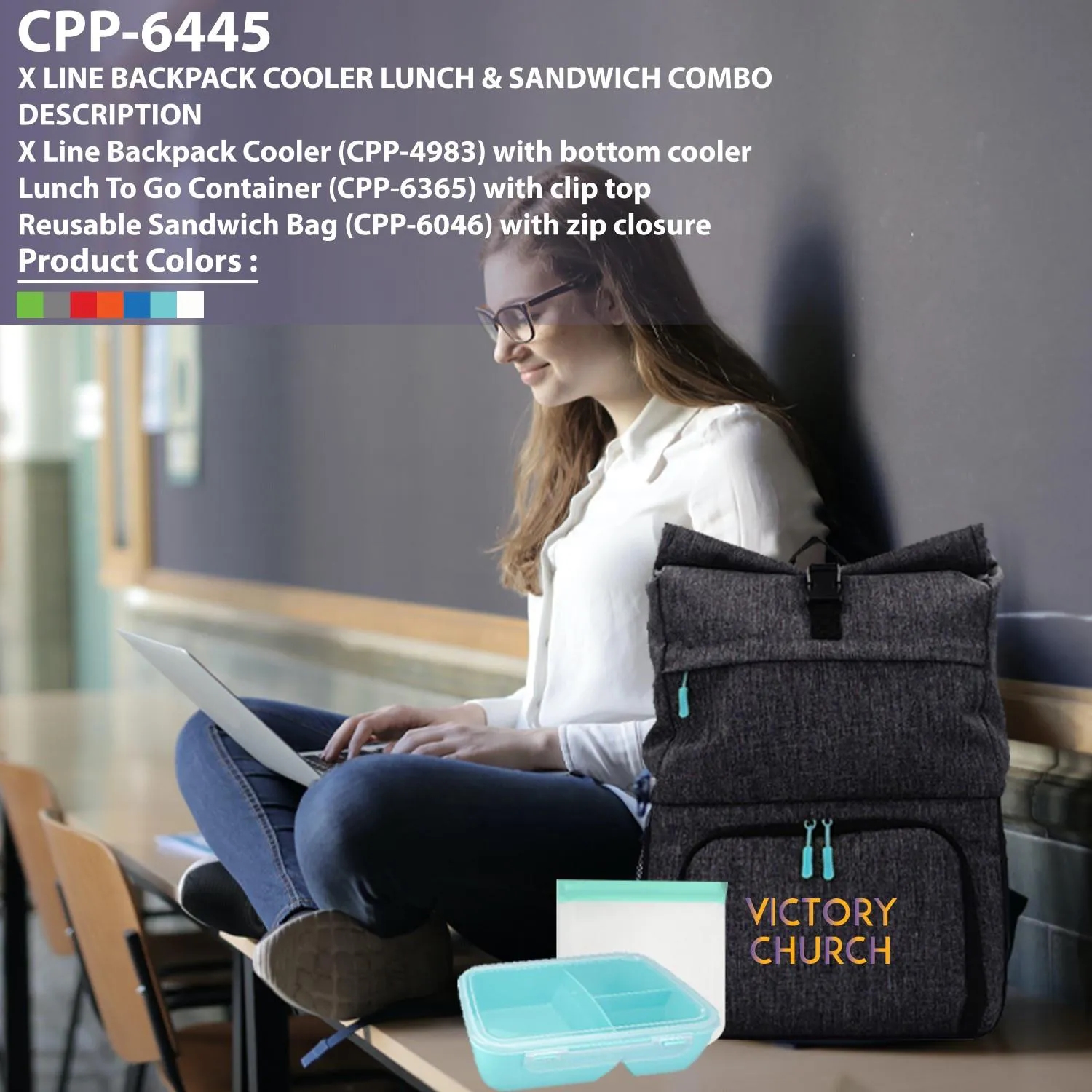 X Line Backpack Cooler Lunch & Sandwich Combo 5