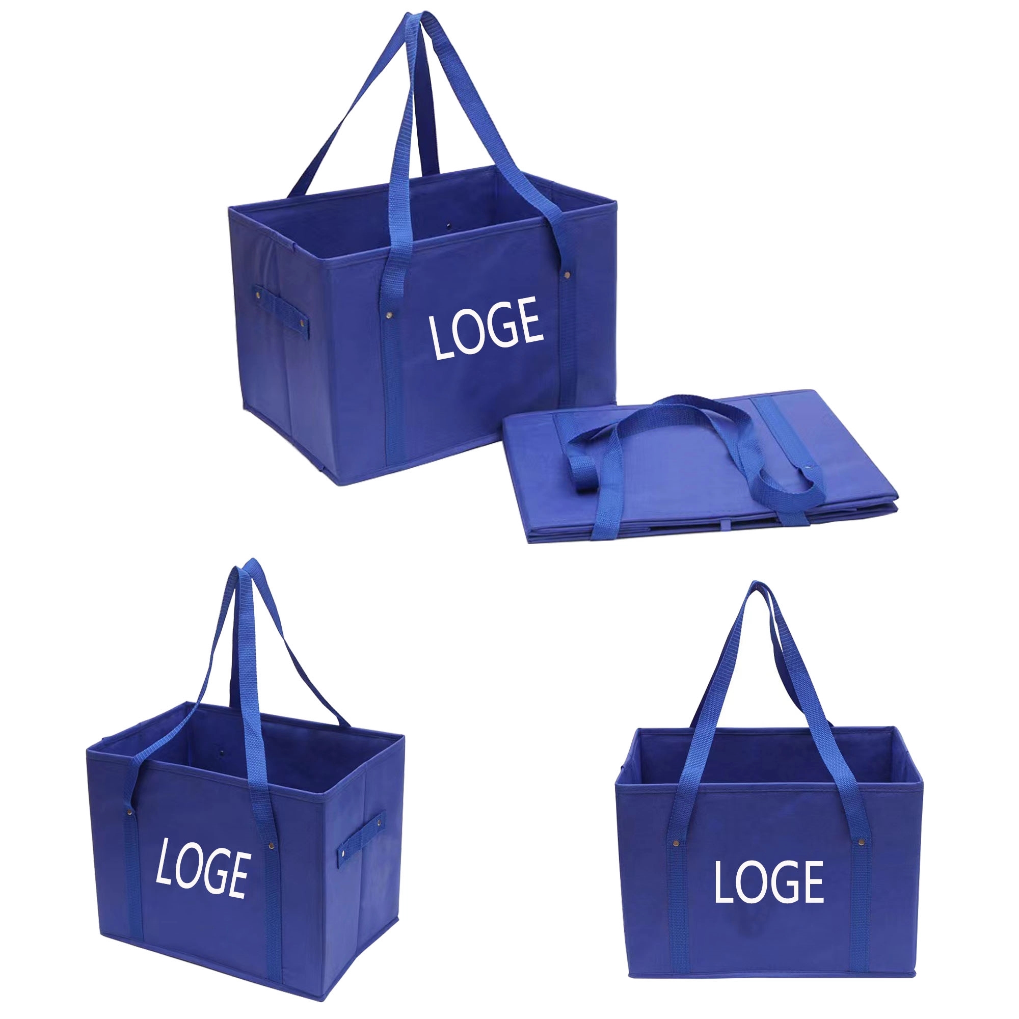Reusable Non Woven Collapsible Shopping Box MOQ 100PCS 1