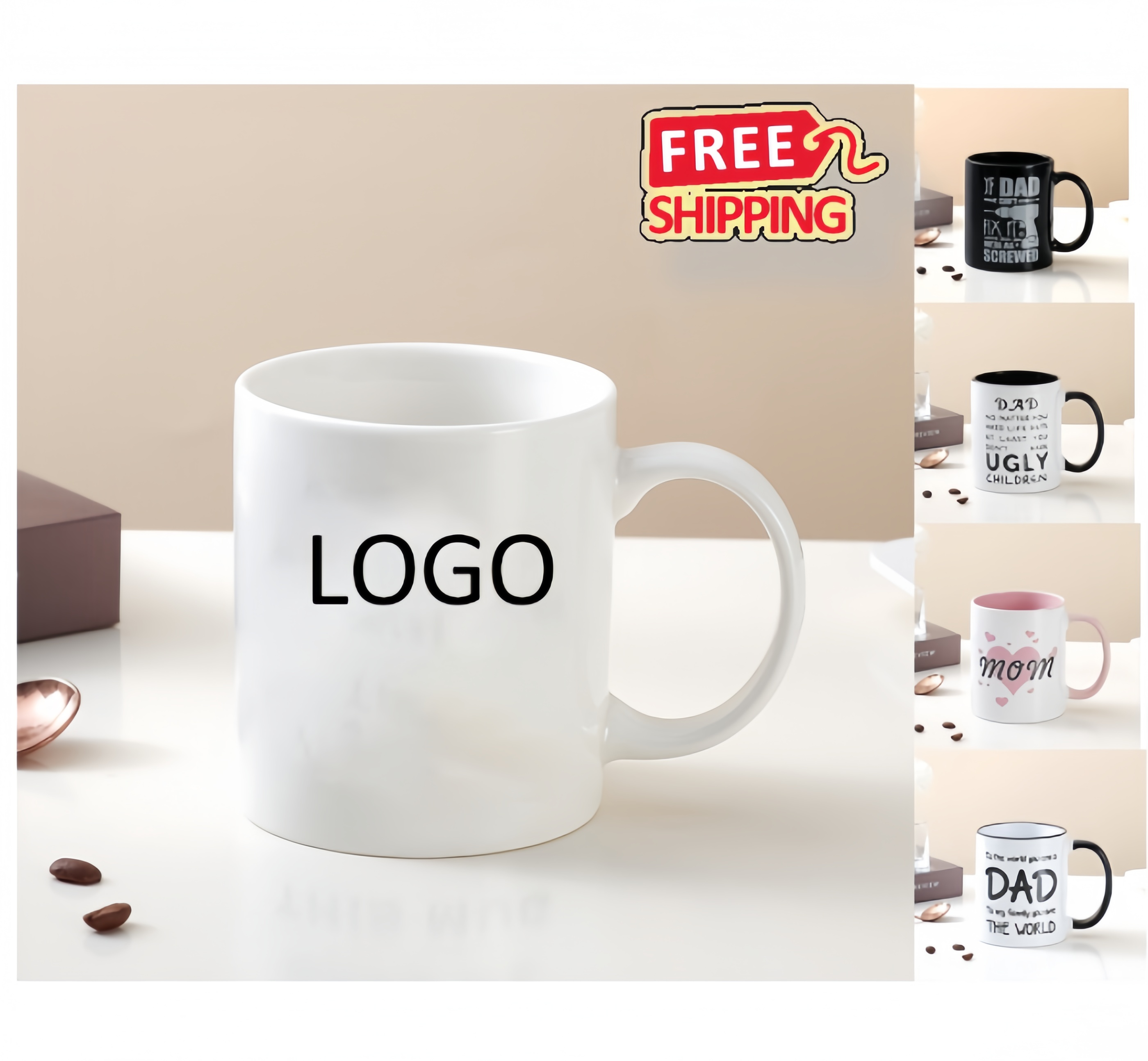 12 oz Sublimation Ceramic Mug 3