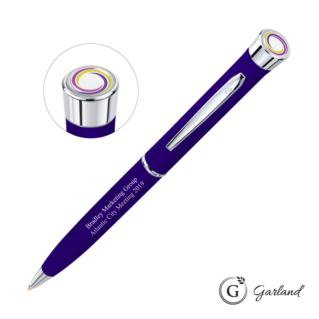 Garland® Color Matte Custom Twist Pen - Chrome 16